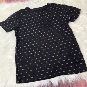 True Religion Black and Gold Kids T-Shirt Size Small